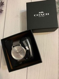全新COACH 米蘭銀錶+ 手鍊組合（出清價）