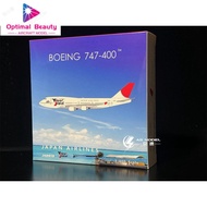 Phoenix 04390 1: 400 JAL Japan Airlines B747-400 JA8919 Metal Aircraft Model