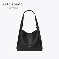 Kate Spade New York กระเป๋าสะพายไหล่รุ่น Knott Large Shoulder Bag K4395 001 สีดำ