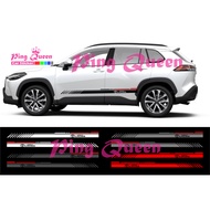 Corolla Cross car sticker striping sticker list Toyota Corolla cross car