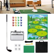 Gemvan Battle Golf with Club & Hitting Mat Golf Training Mat with Storage Mat Scoreboard Set for Gif