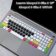 Silicone Keyboard Cover For Lenovo Ideapad 3 Slim 3 15'' Ideapad 5 Slim 5 15ITL05 15sALC 2021 ideapad 3 15ALC6 Laptop Air15 15.6"Laptop Keyboard Film