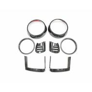For BMW MINI Cooper F55 F56 F57 8PCS Air Vent Cover Carbon Fiber Interior Mouldings Auto Air Outlet 