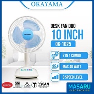 Okayama Desk Fan Duo 10/ 12 Inch OK-1025/1225