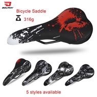 BOLANY Bicycle Saddle Sponge Cushion PU Leather Surface Breathable Comfortable Small MTB Bike Road Cycling Seat Saddles