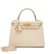 Hermès Craie Epsom Sellier Kelly 28 Gold Hardware, 2018