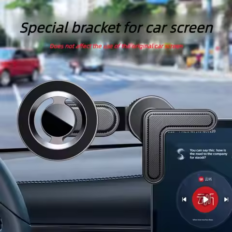 2026 Phone Car Holder for Tesla Model 3/Y Central Control Screen Magnetic Car Phone Holder 360 Degre