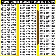 Nomor cantik Indosat Im3 Tahun Lahir 4g plus COD