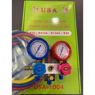 METER GAS AIR COND - MONIFOLD GAUGE USA LX 1004 ( R32 R410A R134A R22 )