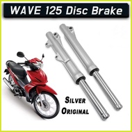 ◸ ♣ 100% Original Front shock For WAVE 125 WAVE110/MIO smash disc brake  SILVER Matibay Products