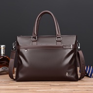 Men's handbags business casual large capacity briefcase man cross section o男士手提包商务休闲大容量公文包男横款单肩手提包男跨