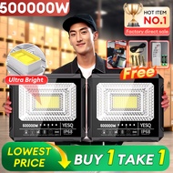 500000W Lampu solar light outdoor Solar Spotlight IP68 Waterproof solar led Street light