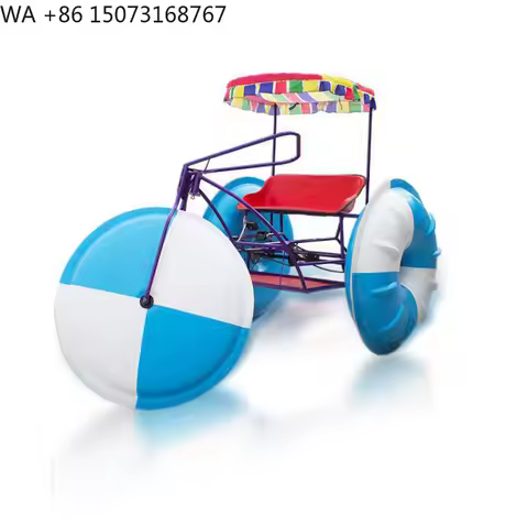 Three Wheels Water Tricycle 2-person Fiberglass Wheeler Water Pedal Bike for Sale