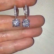 Swarovski Earrings Diamond Earrings Silver Earrings Women's Silver Earrings Korean Earrings Fashion 