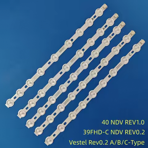 TV LED Bars For TD Systems K40DLV1FSM LED Backlight Strips Kit 9LED Lamps Lens 5 Bands 9FLHY168D 39P