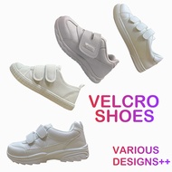 School Shoes Velcro Designs SIZE 28-48 White Black Sneaker Canvas CHECKER NECKERMANN LEMONFIED SFM