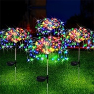 Fireworks Lights Solar Plug-In Dandelion String Lights Outdoor Waterproof Christmas Decoration Light