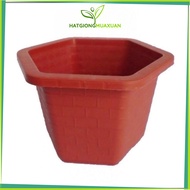 Set of 5 FA380 30x20cm hexagonal plant pots