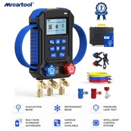 MRCARTOOL L505 Refrigeration Digital Manifold Gauge HVAC Vacuum Temperature Pressure Tester Meter Ca
