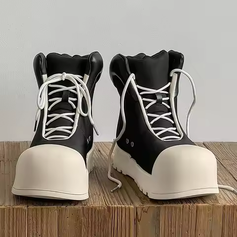 Men Casual Shoes Boots New Thick Heeled Height Increasing Sneakers Breathable Outdoor Shoes Women Ug