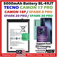 Grade A+ 5000mAh Battery BL-49JT Compatible For TECNO Camon 17 Pro / Camon 18P Spark 8 Pro Spark 20 