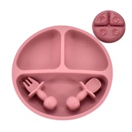 Lil' Diner Silicone Plate with Cutlery Set