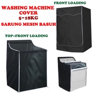 Ready Stock 5-18kg Sarung Mesin Basuh | Cover Mesin Basuh | Washer TOP FRONT LOADING Washing Machine Cover Waterproof Washer Dryer Polyester Protector Dustproof Sunscreen