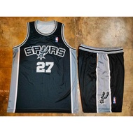 San Antonio Spurs Dejounte WEMBANYAMA #1 Black & White Jersey | Full Sublimation Jersey