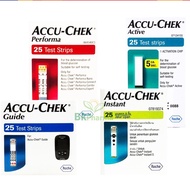 AccuChek Accu-Chek แพ็คคู่ Performa Active Instant Guide Test Strip Accu-Chek แผ่นตรวจน้ำตาล 25 - 50