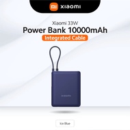 【Xiaomi】 3C Certified PowerBank 10000mAh/20000mah 33W (Built-in Cable) Pocket edition Fast Charging