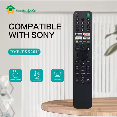 RMF-TX520U Voice Remote Control Replacement for Sony TV RMF-TX520P RMF-TX520E KD75X80J KD85X80J XR-7
