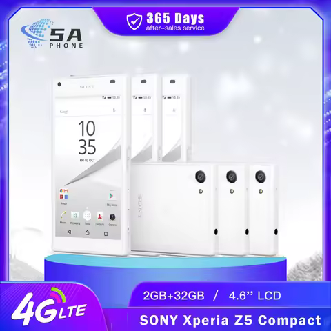 Original Sony Xperia Z5 Compact E5823 SO-02H 4G LTE Mobile Phone Z5 Mini 2GB+32GB 4.6" 23MP+5.1MP Oc