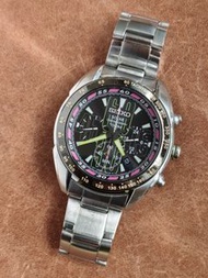 Seiko Solar 光動能 計時表(42mm, V175, 新换充電池)