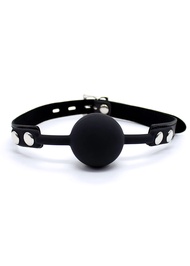 Black Open Mouth Silicone Ball Mouth Adjustable Restraint SM Bondage Couples BDSM Sex Toy Fetish Bon