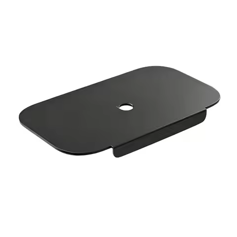 T43C-Monitor Mount Plate For Thin Glass And Other Fragile Tabletop, Steel Bracket Plate For Most Mon