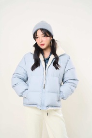 umore.made ✨ 2-sided cloudy Fleece jacket แจ็คเก็ตใส่ได้2ด้าน กันหิมะ หนา นุ่มอุ่น เลขตัวเดียวเอาอยู