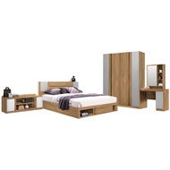 SB Design Square KONCEPT FURNITURE ชุดห้องนอน ขนาด 5 ฟุต รุ่น Monteo สีโอ๊ค