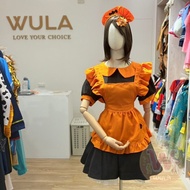 Pumpkin Embroidered Maid Costume Next Day Delivery Taiwan Ready Stock Invoice WULA Ula Pumpkin Costu