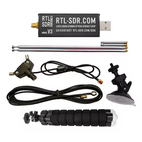RTL-SDR Blog RTL SDR V3 R860 (R820T2) RTL2832U 1PPM TCXO SMA RTLSDR Software Defined Radio with Mult