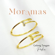 Moramas NAIL Bangle 916 Gold/ Gelang Tangan PAKU Emas 916/ 钉子手镯916金