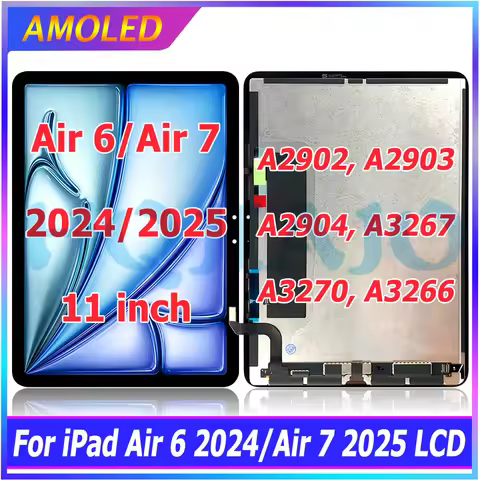 11" OEM LCD Display Touch Screen Digitizer Assembly for iPad Air 6 2024 11 inch /Air 7 2025 A2902, A