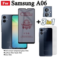 3 IN 1 Samsung A06 Anti-Spy Privacy Ceramic film For Samsung A 06 A0 6 Camera Lens Glass Screen Prot