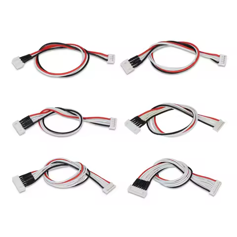 2Pcs 2S/3S/4S/5S/6S/7S JST-EH 2.5mm Male to JST-XH Female Connector Wire Cable Adapter 24awg 20cm/30