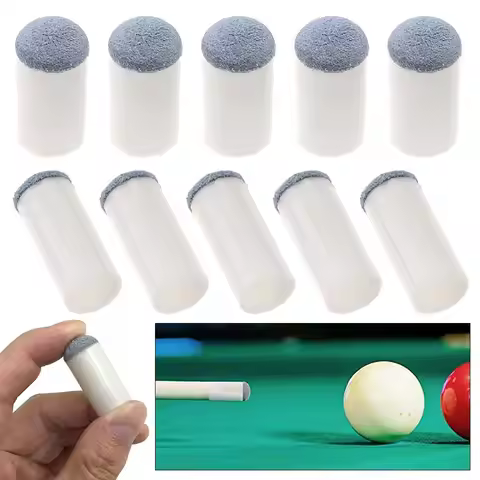 10PCS 9/10/11/12/13mm Plastic Slip-on Billiards Cue Tips Protector Pool Cue Stick Replacement Cover 