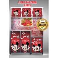 STICKERS 6-DOOR KAVA DISH CABINET WELLPAPER
