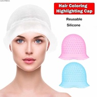 CLEIGHTEENCY Hair Coloring Hat, Silicone With Hook Hair Coloring Highlighting Cap, Reusable Hair Dyi