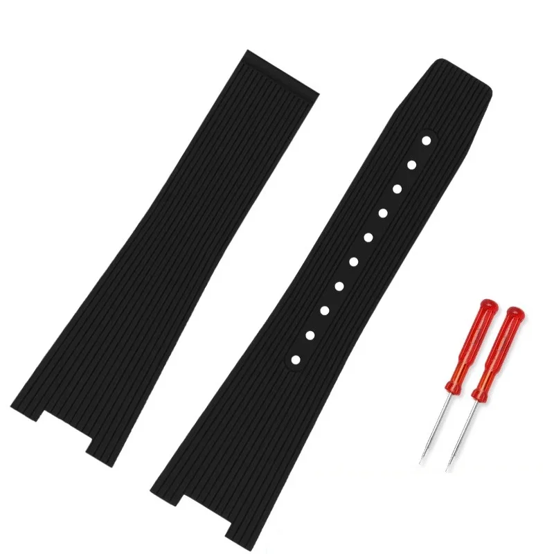 Soft Silicone Watchband Strap for Bell & Ross INSTRUEMENTS Series BRX5R BR05 BR-05 Rubber Bracelet B