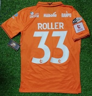 ARI ของแท้ เสื้อฟุตบอล สโมสร ราชบุรี มิตรผล เอฟซี 2017 ฟิลิป โรลเลอร์ เบอร์ 33 ป้ายห้อย ไทยลีค เกรดนักเตะ ฟูลออฟชั่น สีส้ม หายาก ROLLER