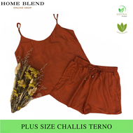 Challis Terno Plus Size For Women Shorts and Blouse On Sale Pambahay New Design