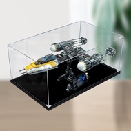 [Transparent Display Box] Acrylic Display Box Suitable for Lego 75181Y-Wing Star Fighter Figure Stor